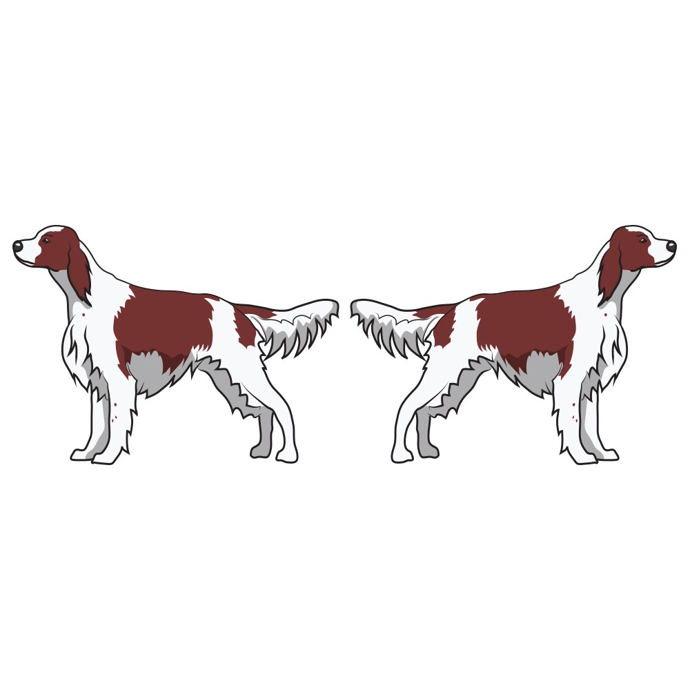 Irish Red And White Setter Dog Decal Dog Lover Decor Vinyl Sticker