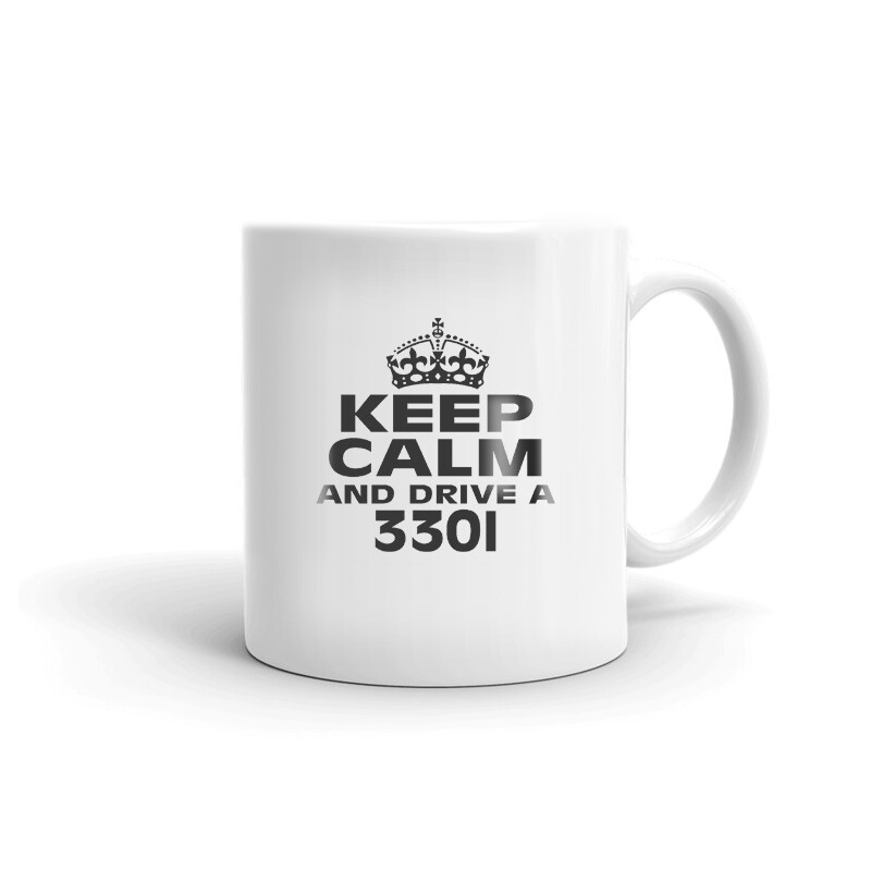 Keep Calm And Drive A 330I Coffee Tea Ceramic Mug Office Work Cup Gift