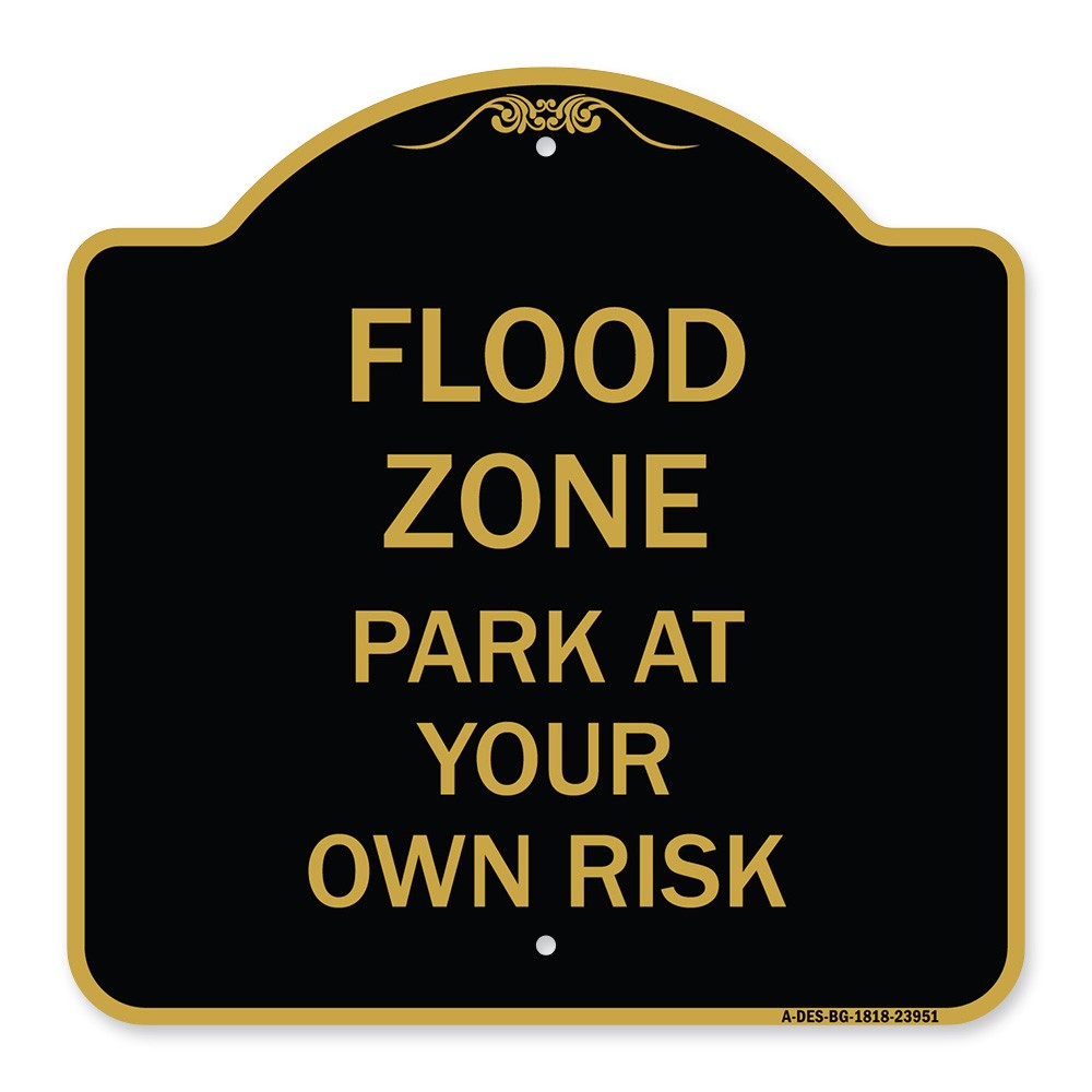 Designer Series – Flood Zone Heavy Gauge Aluminum Architectural Sign
