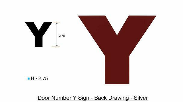 1 PCS – Apartment Number Sign/Mailbox Number Sign,. Letter Y ….-REF24-1027