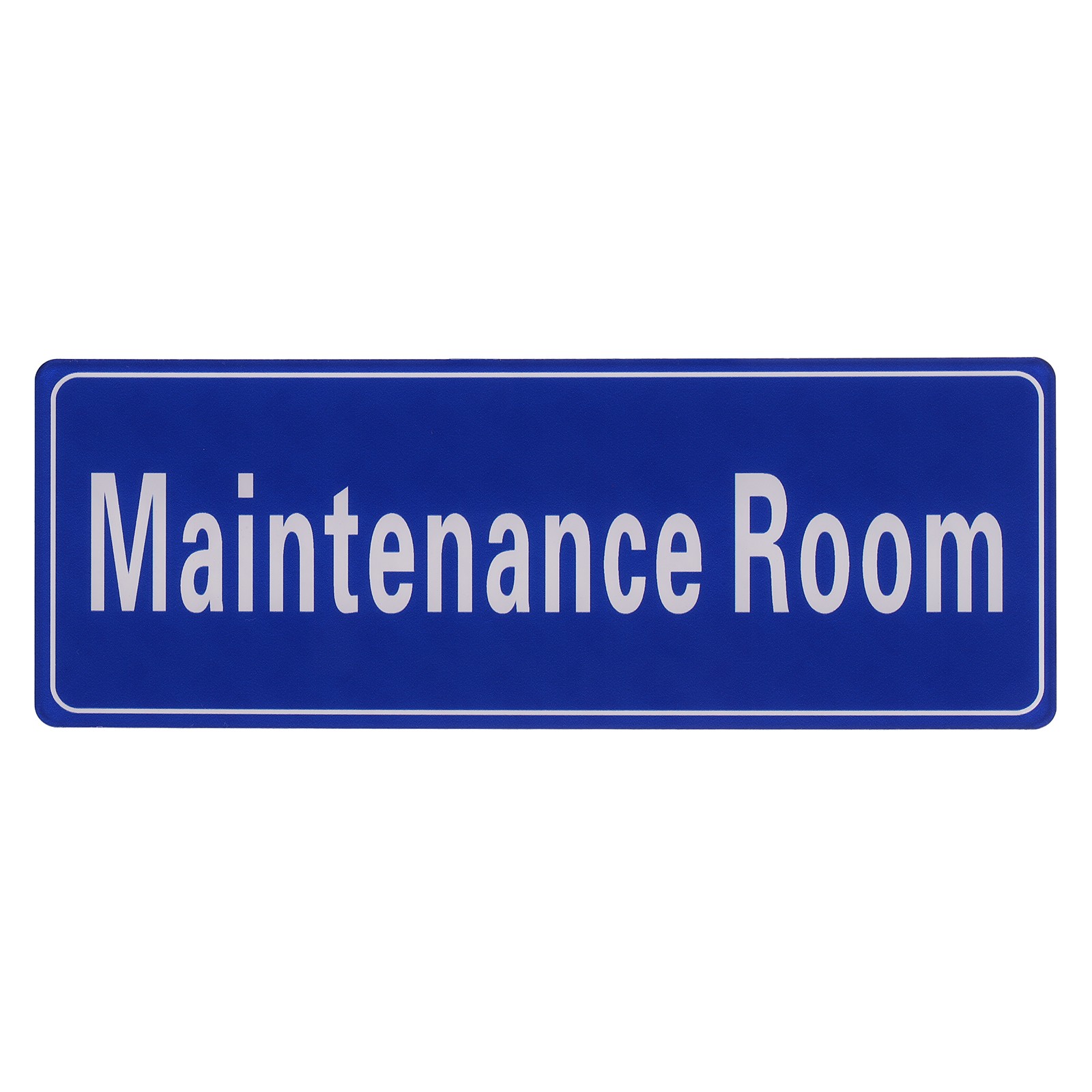 9″x3″ Maintenance Room, 1Pcs Room Door Sign, Navy Blue with White Text