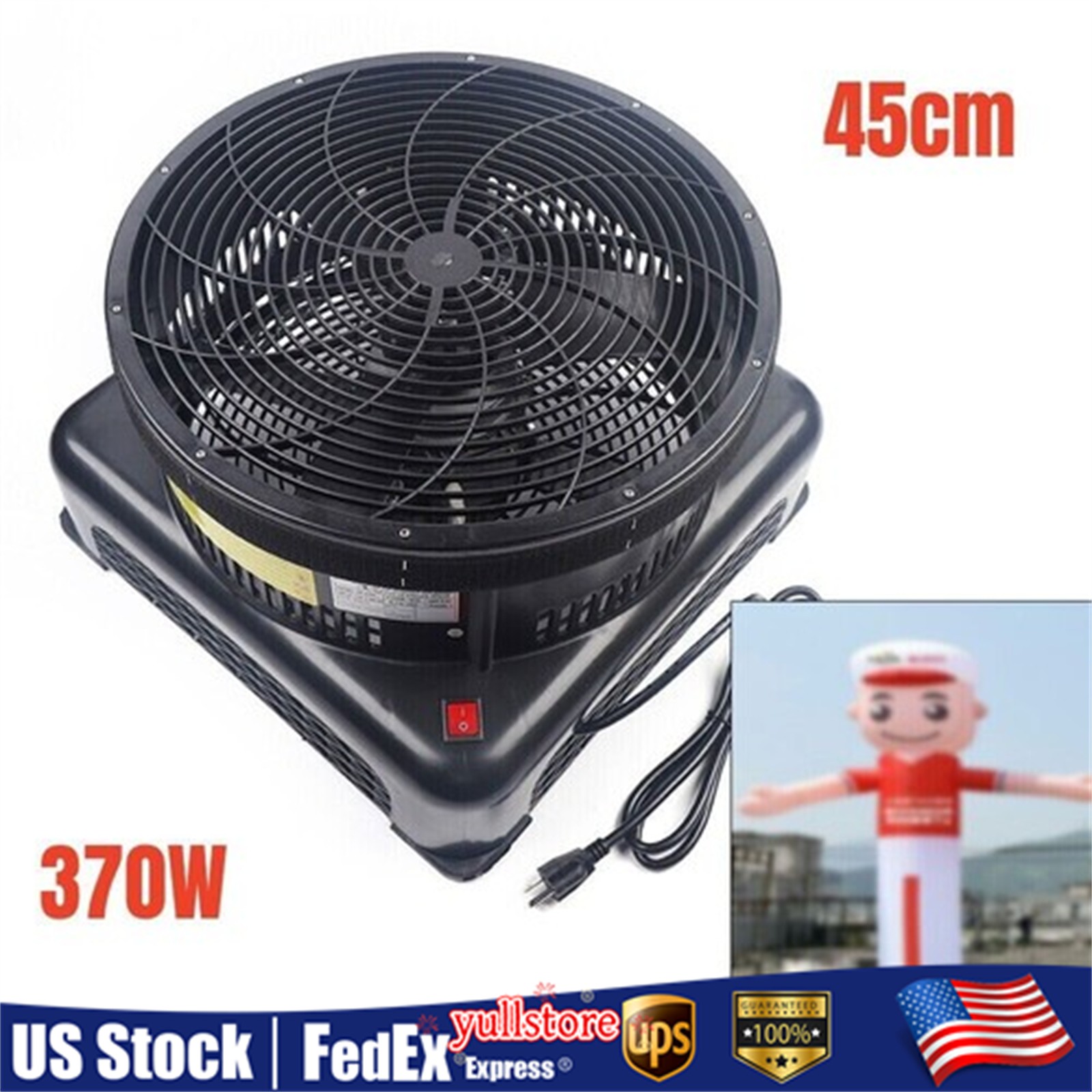 17.7 Inch Tube Man Wavy Wind Dancer Inflatable Blower Fan for Advertising