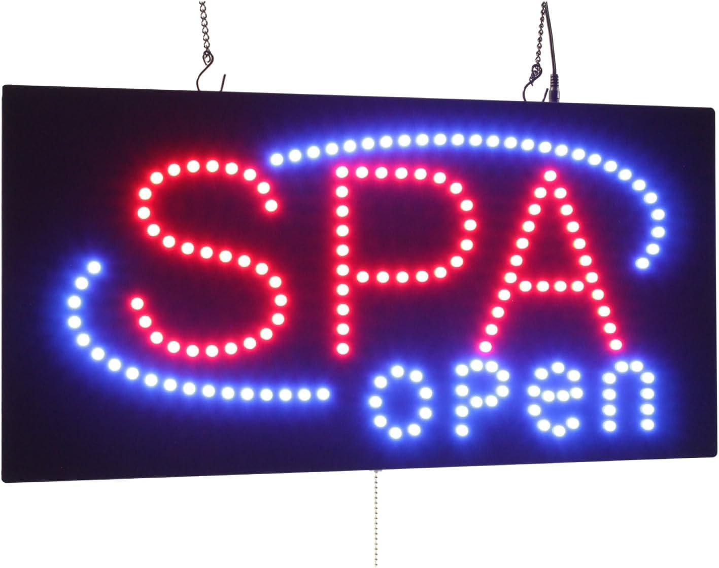 LED Neon SPA Open Sign – 24″x12″ Grand Opening Display Signage