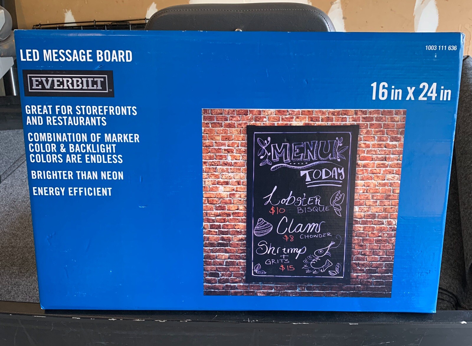 Everbilt 16 in. x 24 in. LED Message Board W/Remote