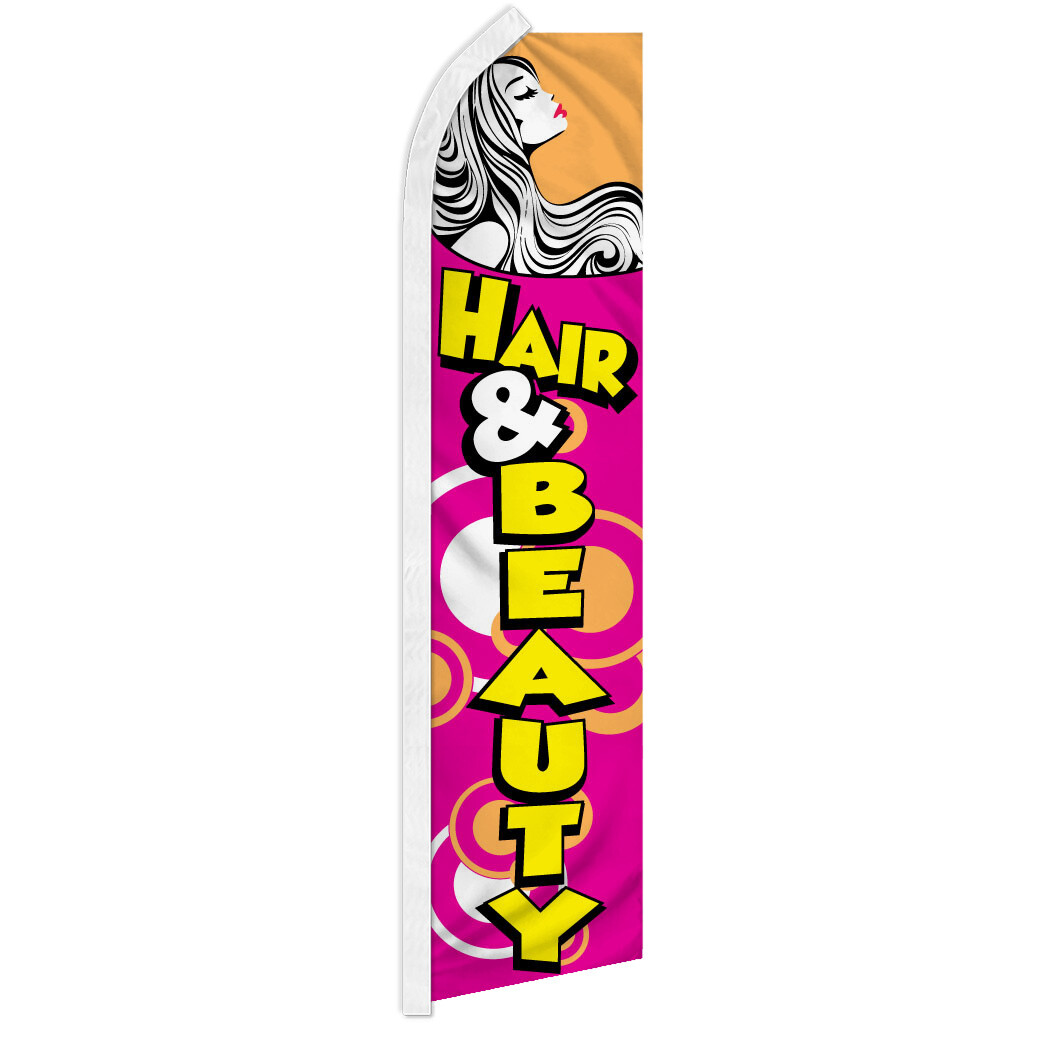 Hair & Beauty Swooper Flutter Advertising Feather Flag Beauty Parlor