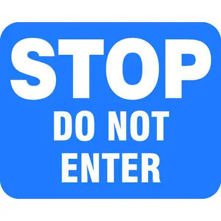 Accuform Frr352bu Railroad Stop Sign, 12″ Height, 15″ Width, Aluminum,