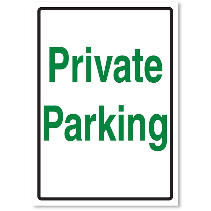 Private Parking Sign – 14″x10″ ABS Plastic – Durable, Indoor/Outdoor Use