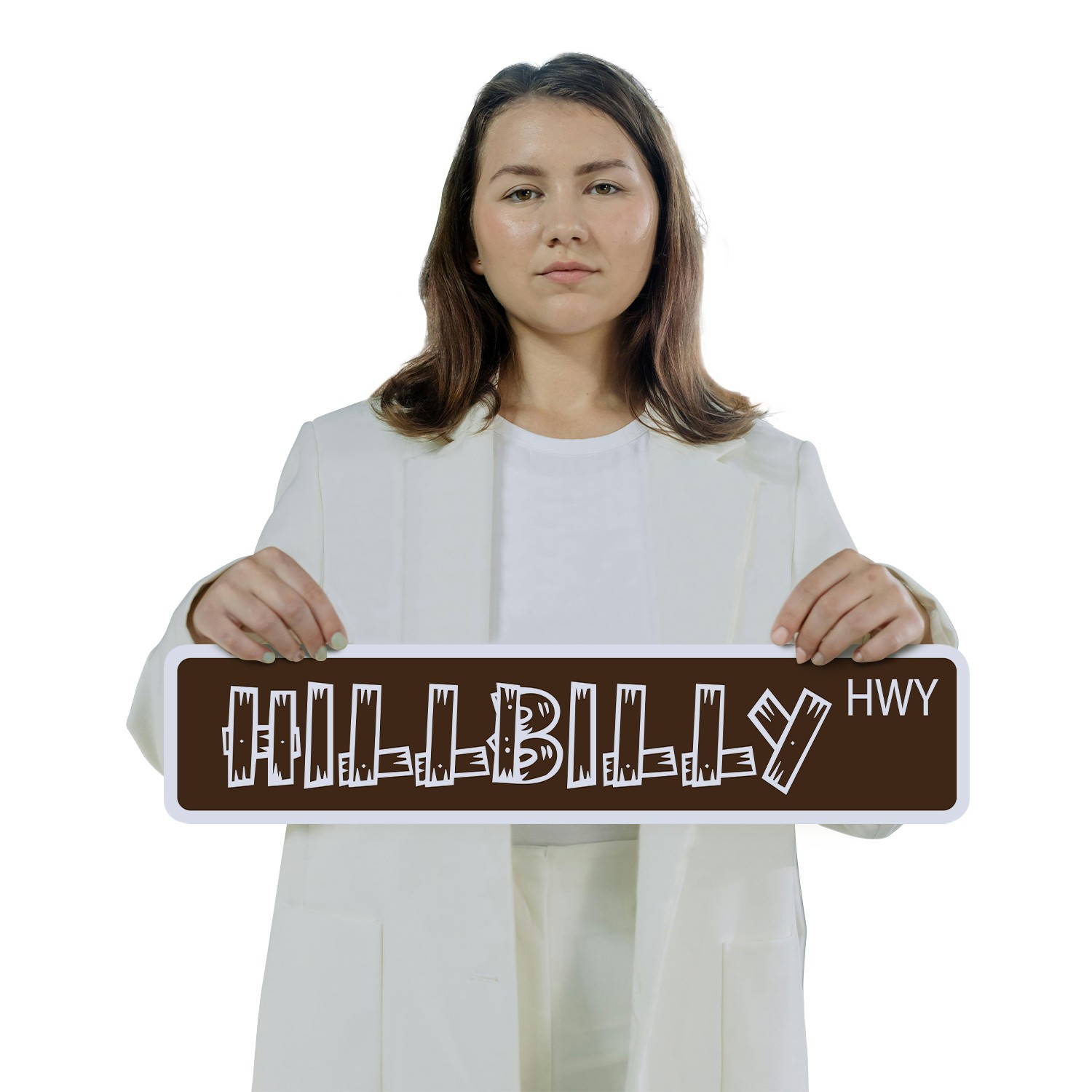 HILLBILLY Street Sign (2 Pack) Metal Plastic redneck hill billy bubba county