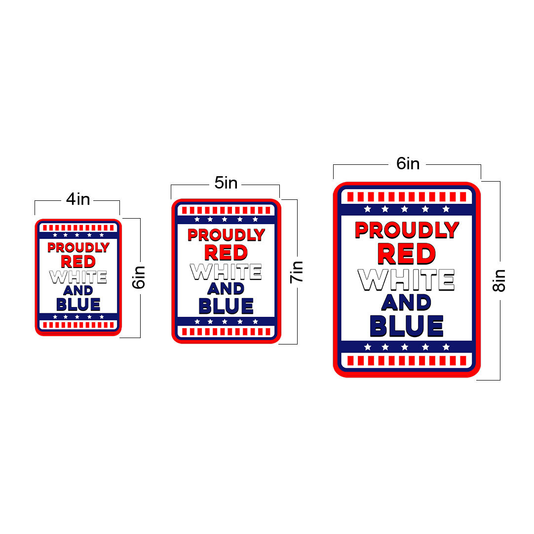 Classic Framed Plus Proudly Red, White, and Blue: American Home Sign