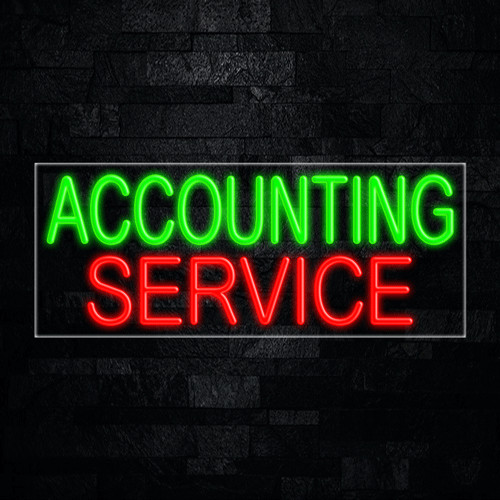 Accounting Service LED Neon Sign 30″L x 12″H #31345