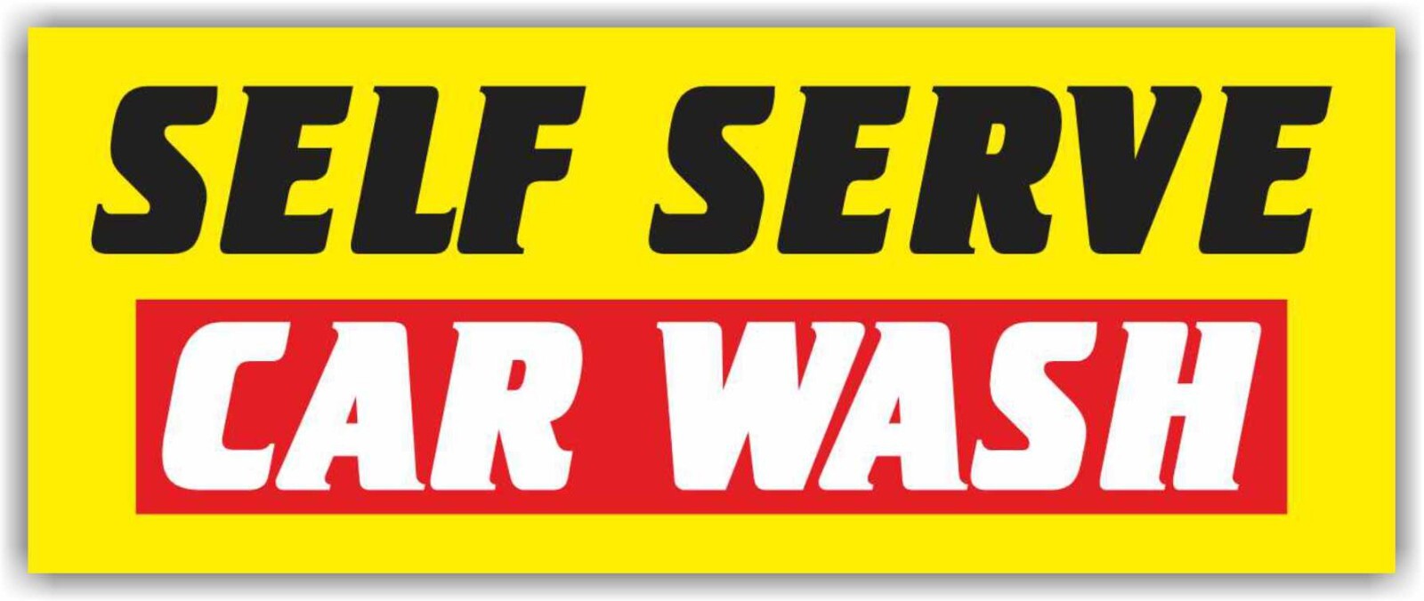 SELF SERVE CAR WASH Advertising Banner Vinyl Mesh Sign AUTO DETAILING Washing