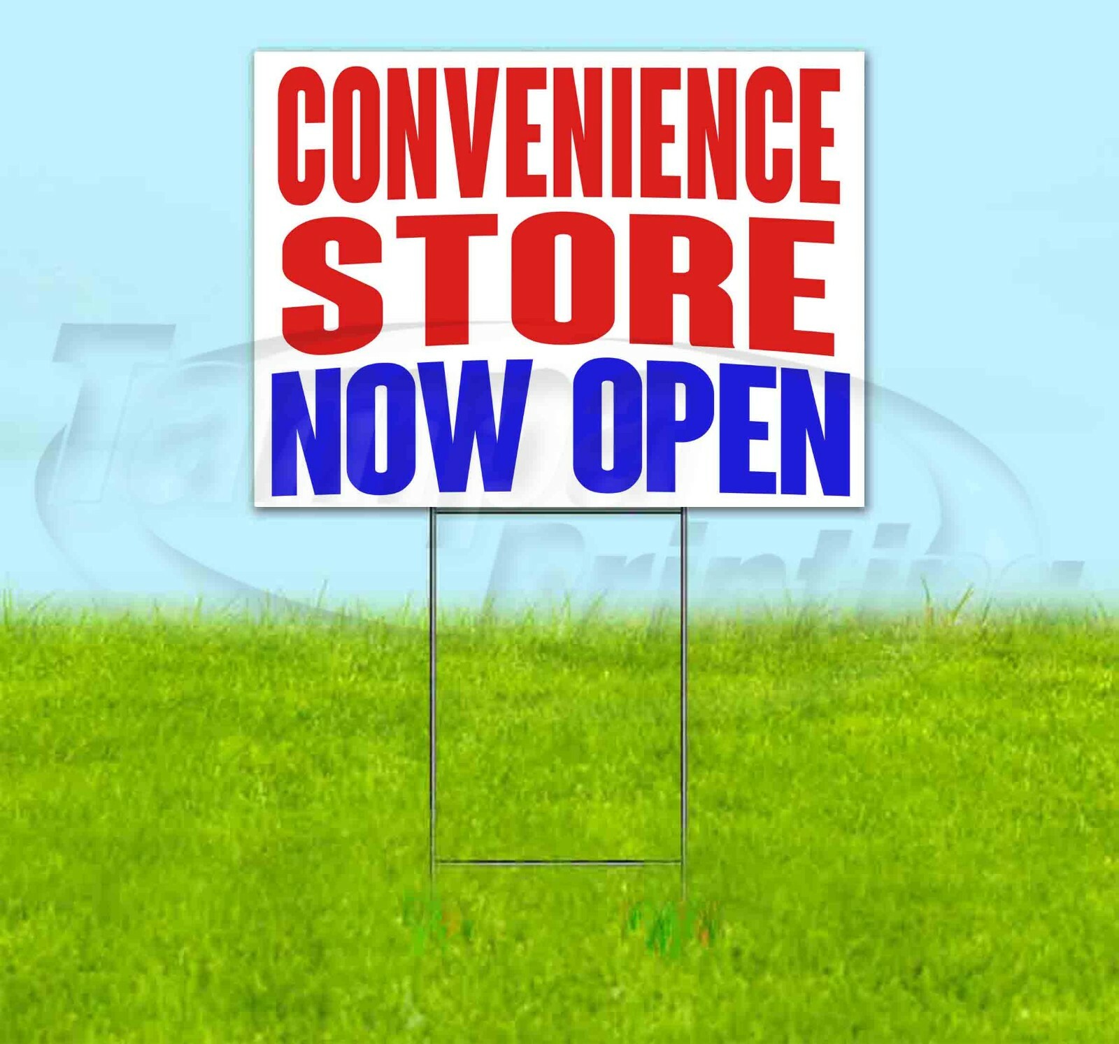 CONVENIENCE STORE NOW OPEN Yard Sign Corrugated Plastic Bandit Lawn Decorations