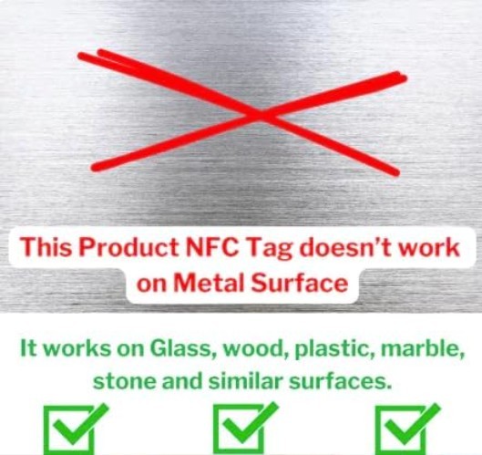NFC Business Cards 4 Pack Contactless Smart Tap & QR Code Compatible with Soc…