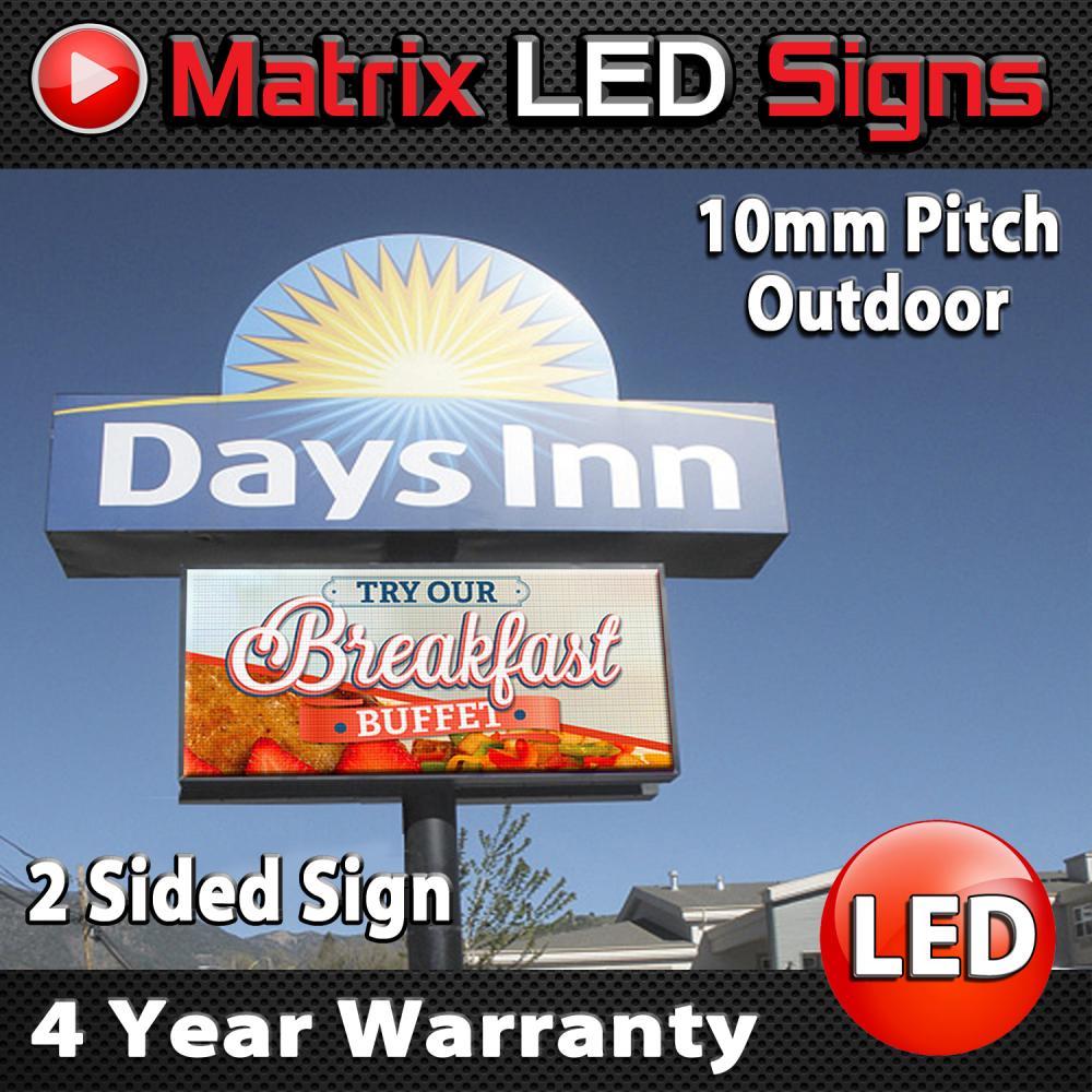 LED Sign Outdoor Full Color Double Sided LED Programmable Message Digital Sign