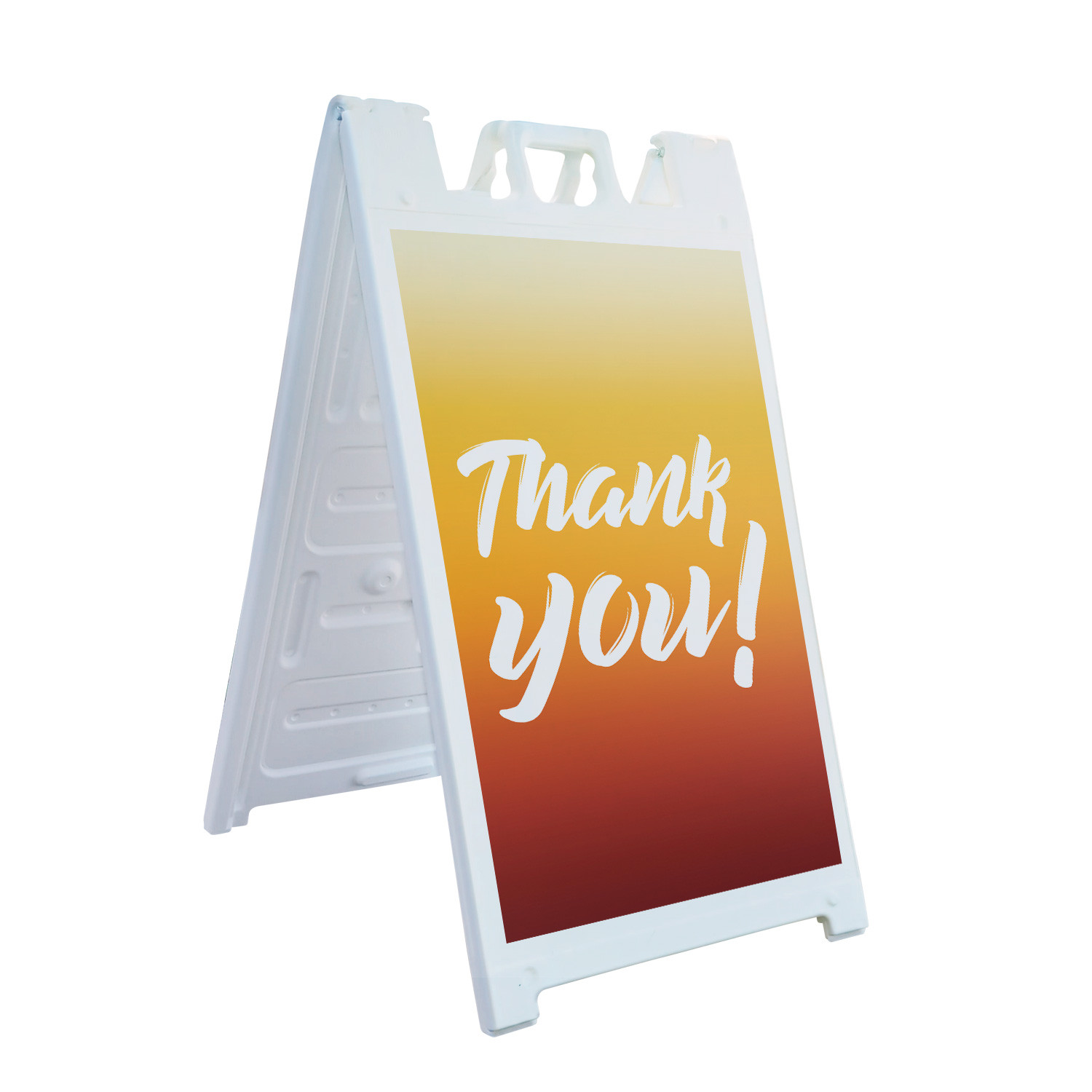 Thank You Heavy Duty A-Frame Sidewalk Sign Customer Appreciation Clear Business