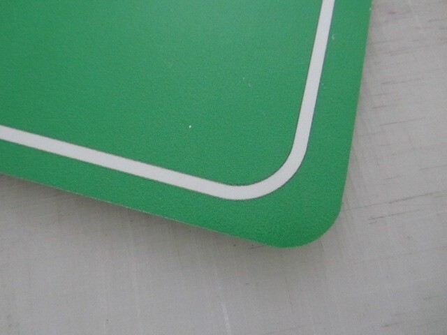 6″x12″ Green with White Outline Aluminum Metal Sign Blank