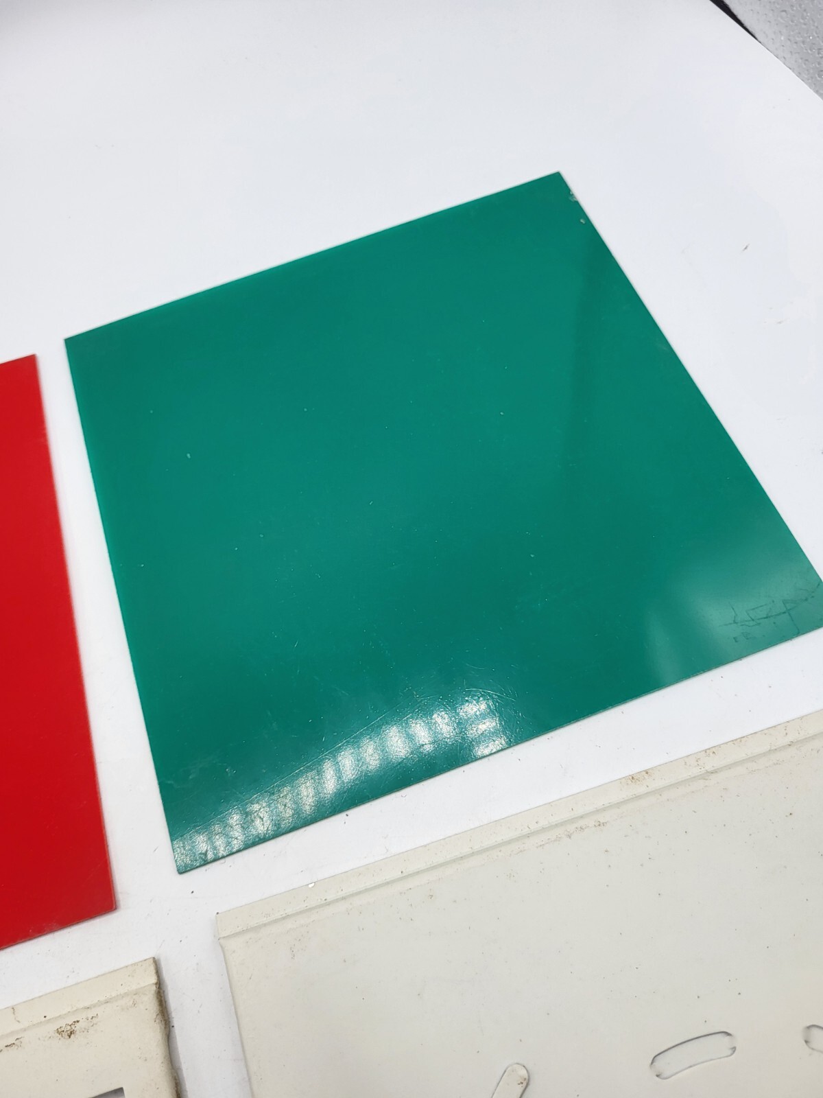 Vintage Metal Frame EXIT Sign w/Plastic Inserts Red/Green Cover Commercial Parts