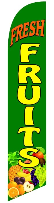 FRESH FRUITS swooper feather flag banner sign 1719