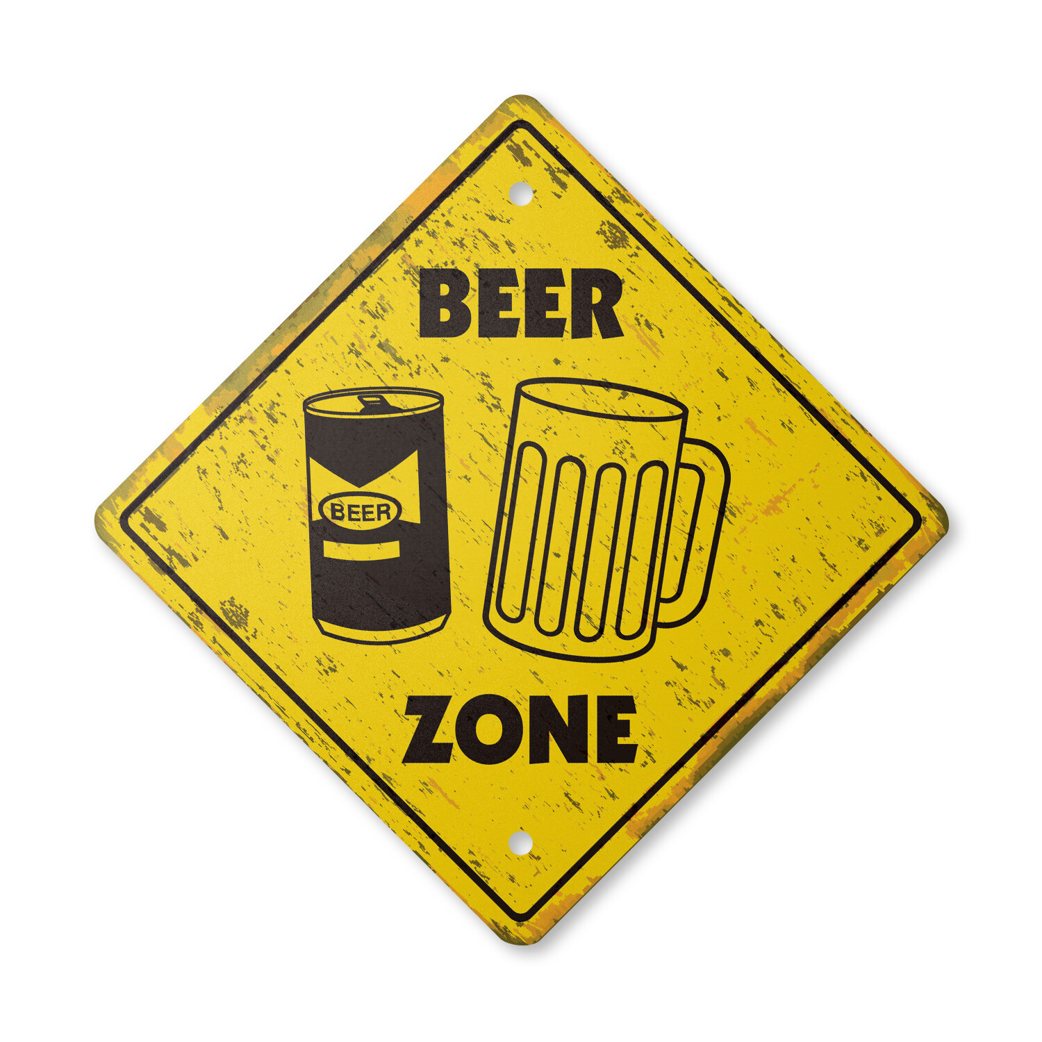 Beer Vintage Crossing Sign Xing Plastic Rustic mug glass neon tap keg brew drink