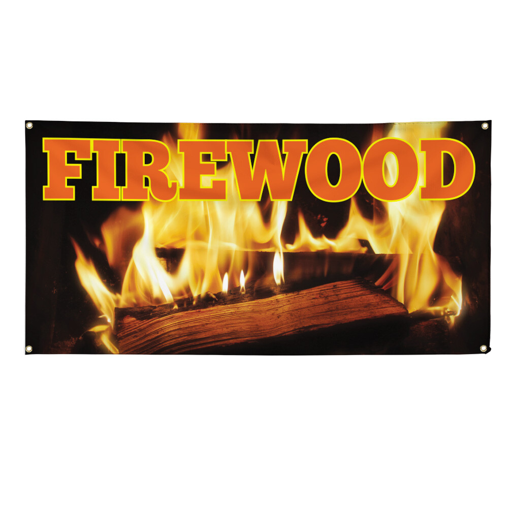 Vinyl Banner Multiple Sizes Firewood Business C Business Campgrounds Outdoor