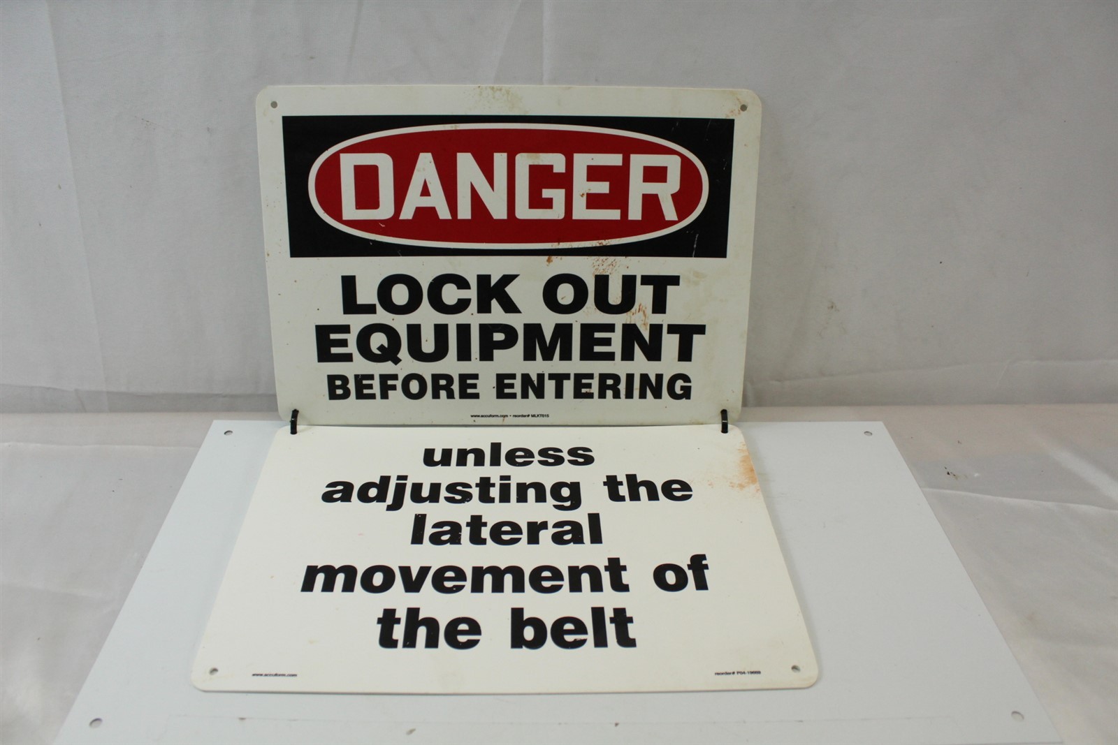 Business Sign Danger Lockout Equipment With Companion Sign 14″ x 10″ – B