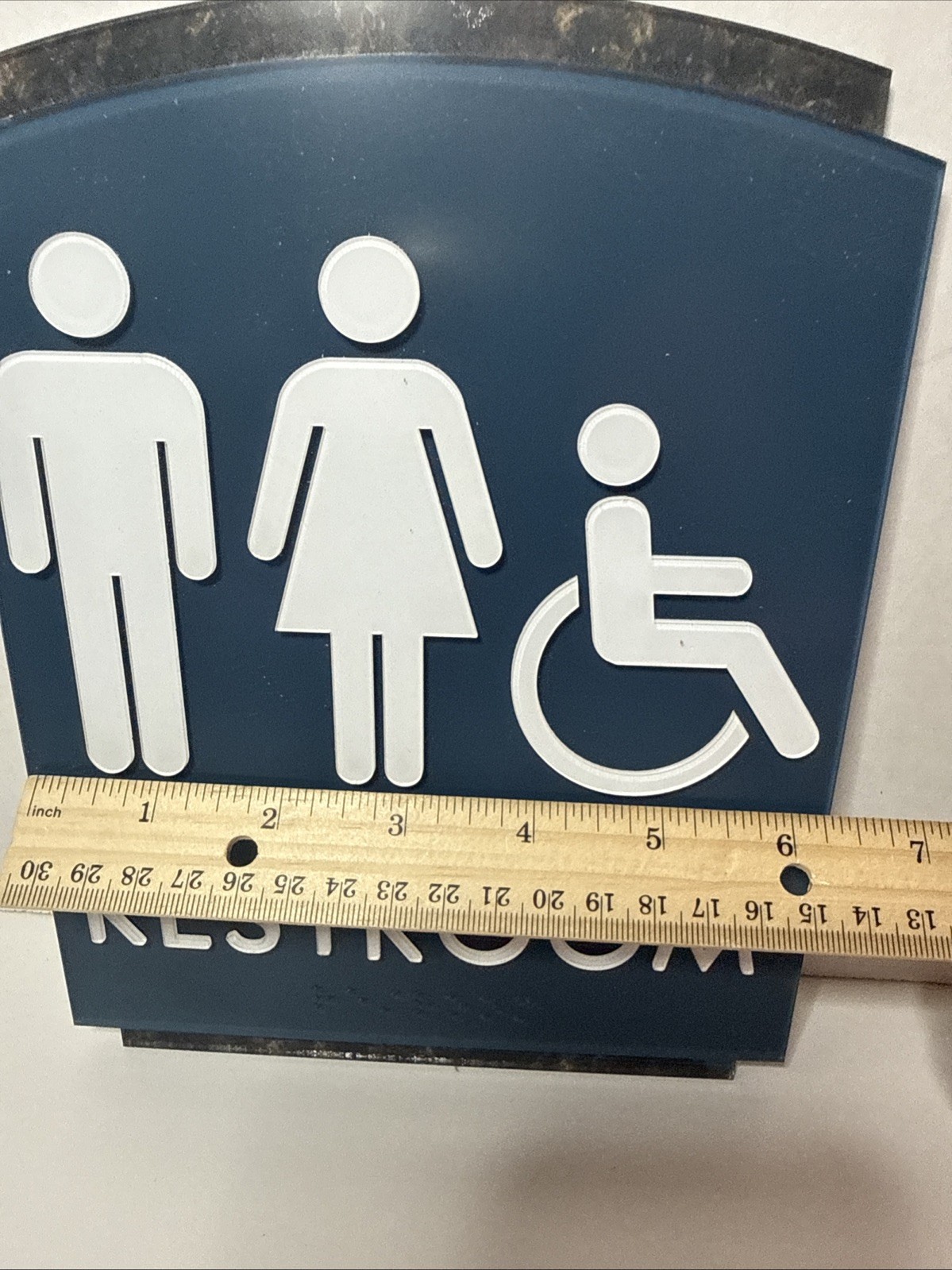 ADA Handicap Accessible Women & Men Restroom Sign w/ Braille HotelSigns.com New