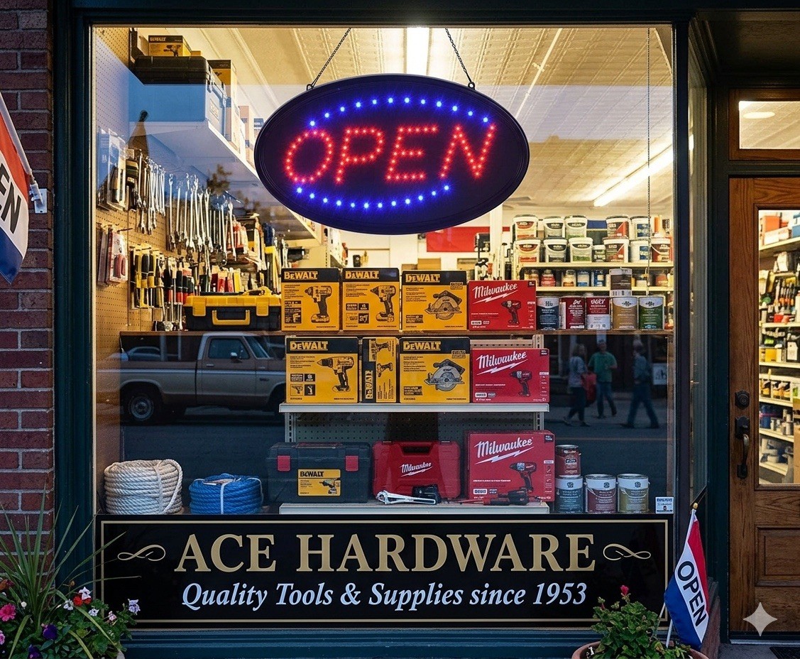 KEBE LED Open Sign 19×10 Bright Flashing Light Business Window Electric Board