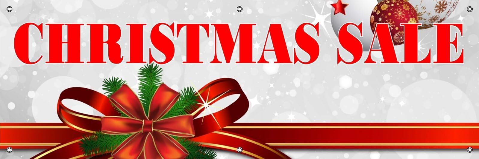 Christmas Promotional | Vinyl Banner w/ Grommets | 3’H x 9’W