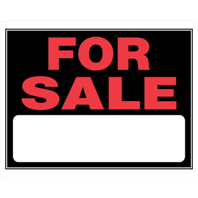 Hillman For Sale 15-in x 19-in Plastic Sale/For sale Sign