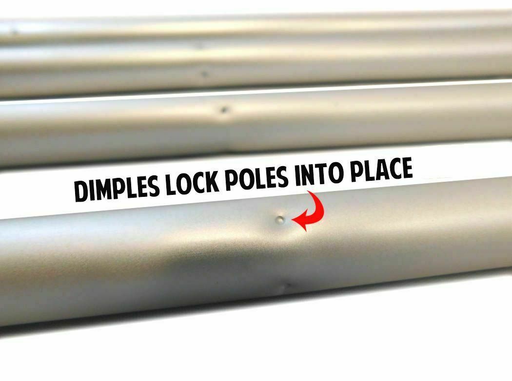 Poutine Windless Banner Swooper Flag Pole Kit Concession Food