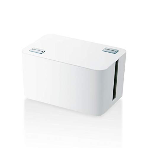 ELECOM Cable Storage Box 4-Outlet Power Strip Storage White EKC-BOX002WHfrom JP