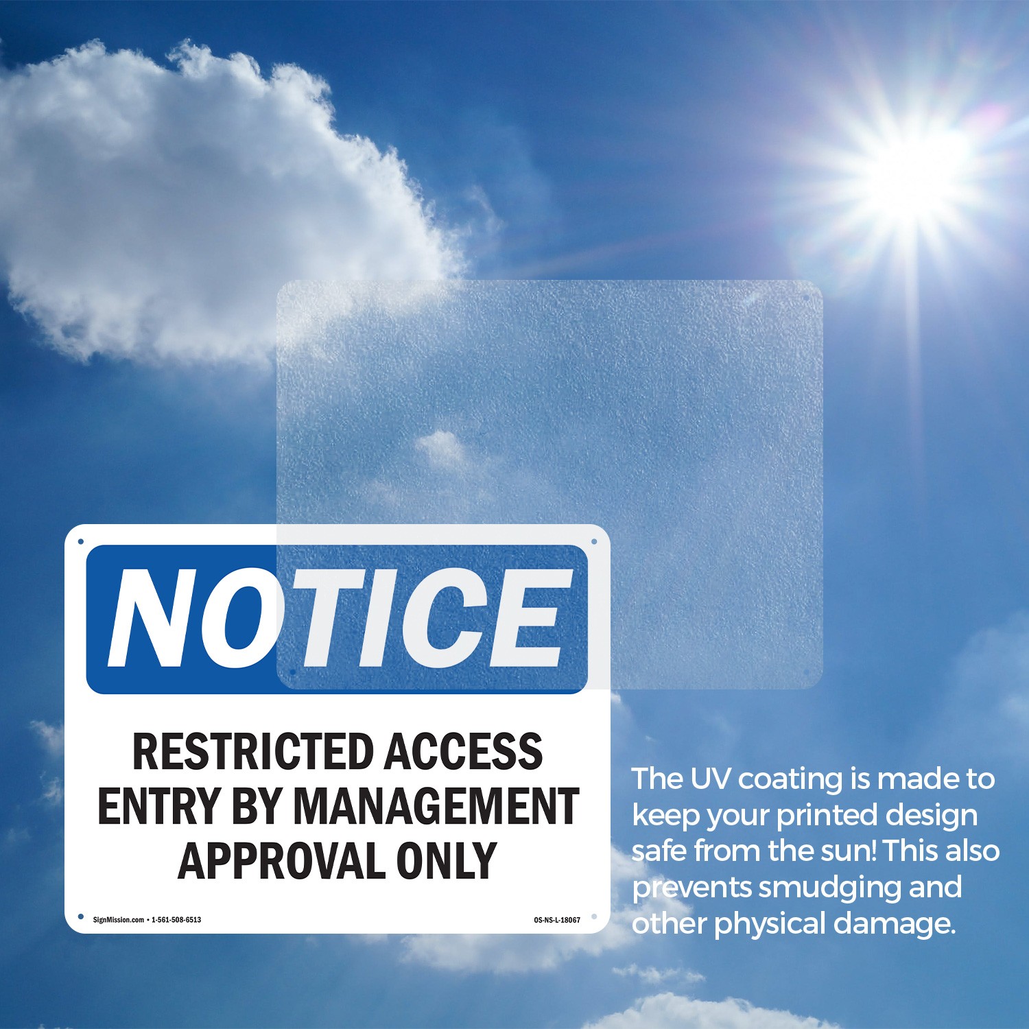 Restricted Access Entry By Management Approval OSHA Notice Sign – 5 or 10 Pack