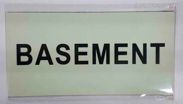 BASEMENT HEAVY DUTY / GLOW IN THE DARK “BASEMENT” SIGN HEAVY DUTY…..-ref0420