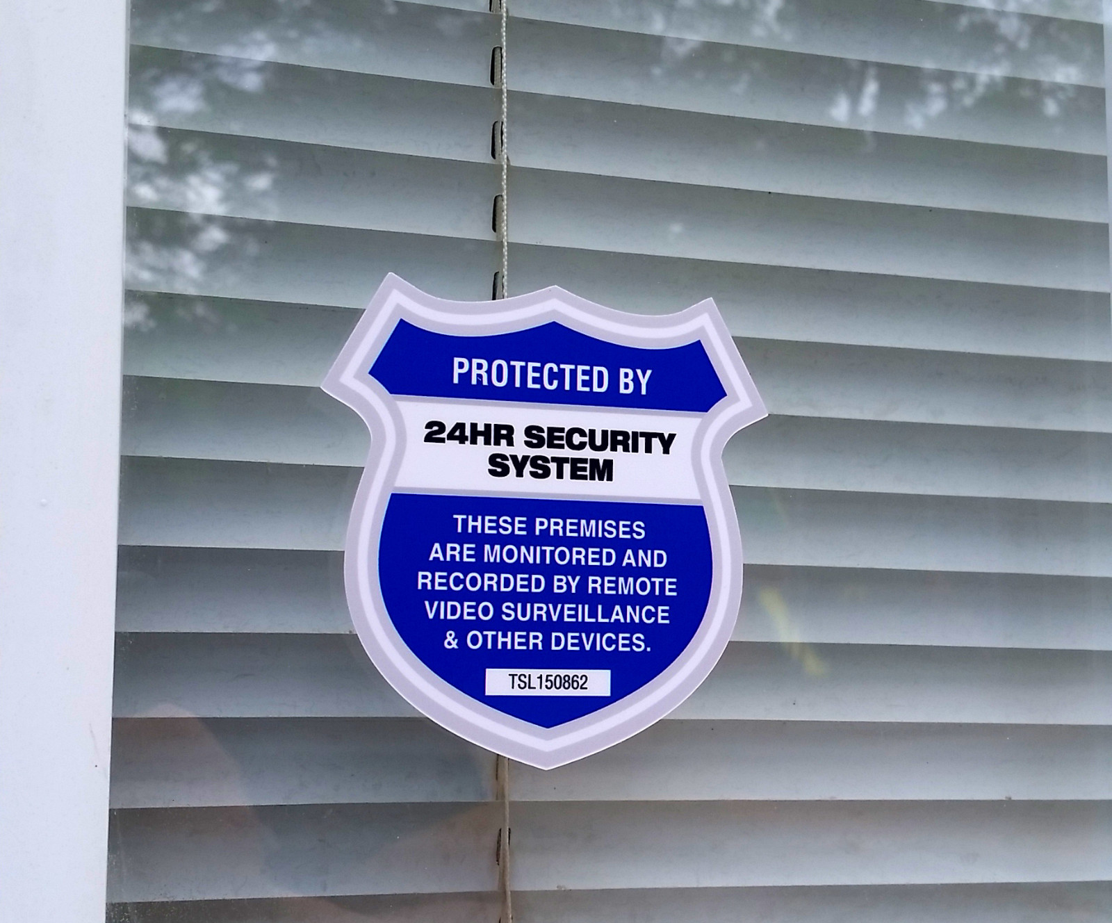 6 Pack – 24HR SECURITY SYSTEM cctv surveillance sticker label decal camera alarm