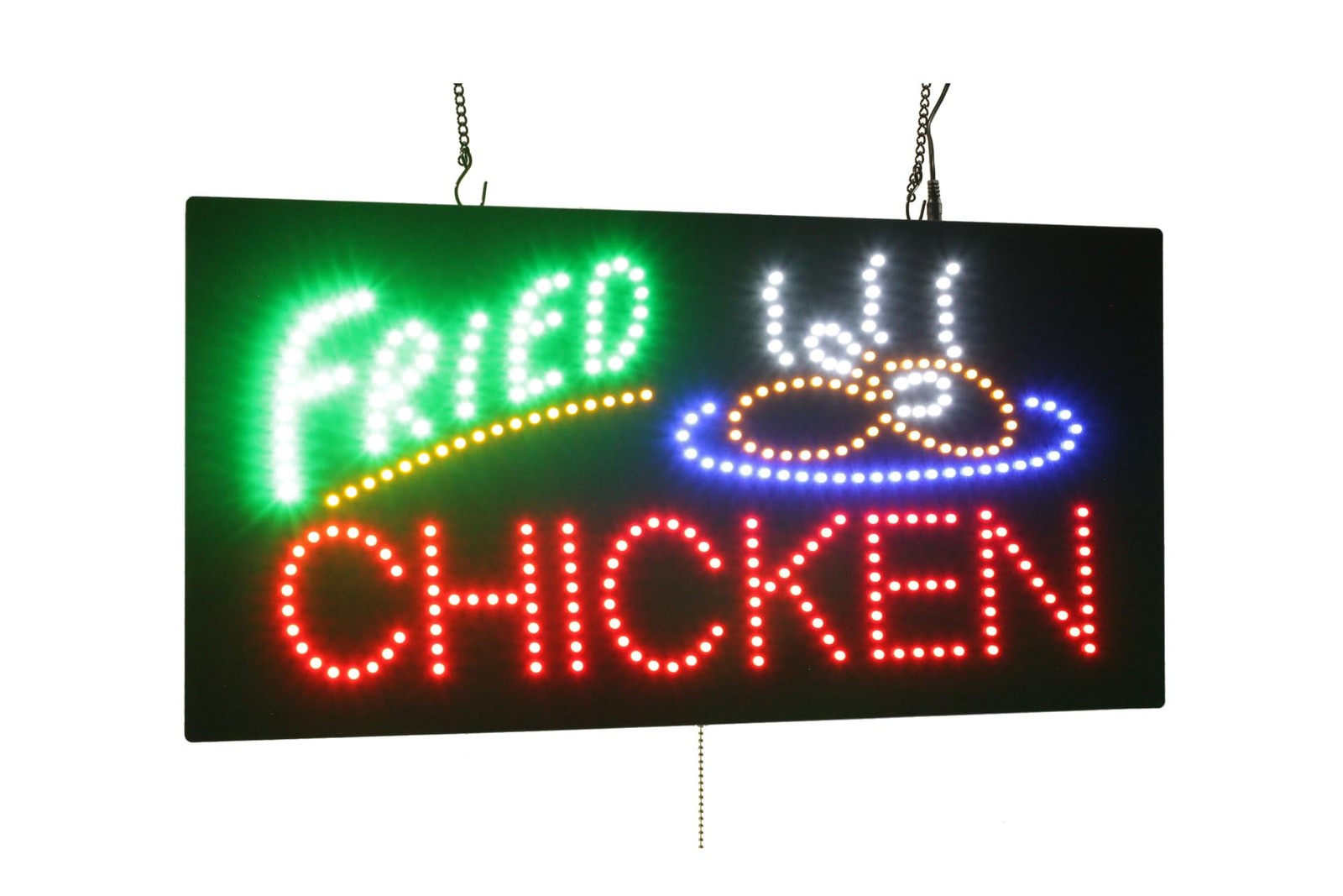 Fried Chicken Sign 24″x12″ LED Neon Bright Illumination – Eye-Catching Display
