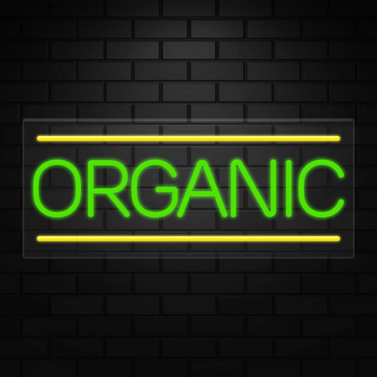 Organic Sign for Business Displays | LED Flex Neon | 32″W x 13″H x 1″D