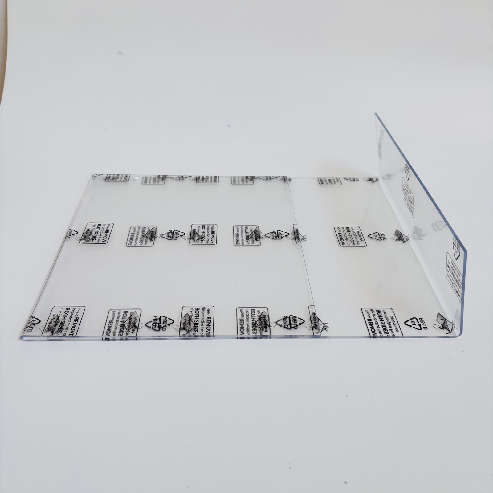 Lot Of 4 Clear Acrylic 8.5″x11″ Photo Frames Vertical Display E1-061