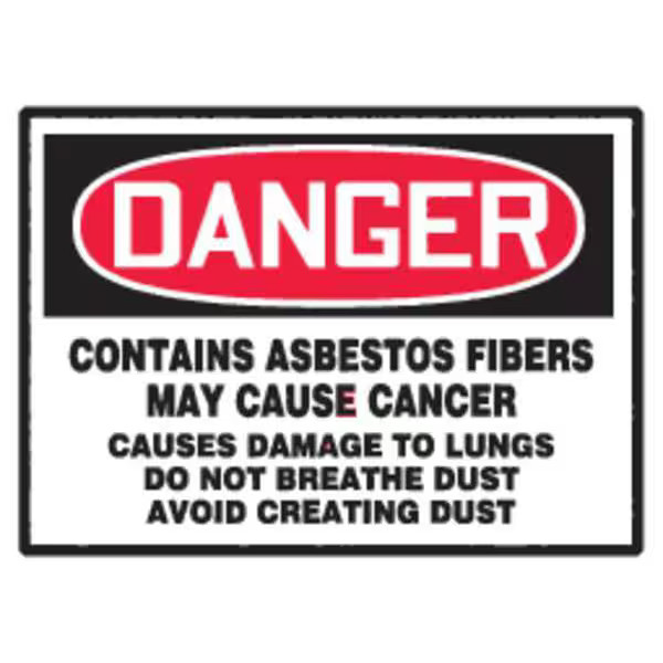 Accuform Safety Label, 7inWx5inH, Blk/Red/Wht, PK5 LCAW102VSP Accuform