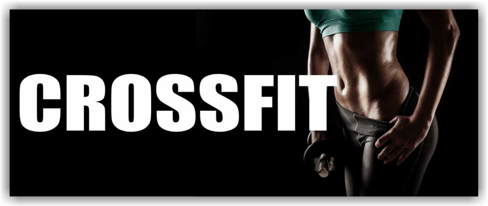 CROSSFIT Advertising Banner Vinyl Mesh Sign Workout Program Exercise Gym Fitness
