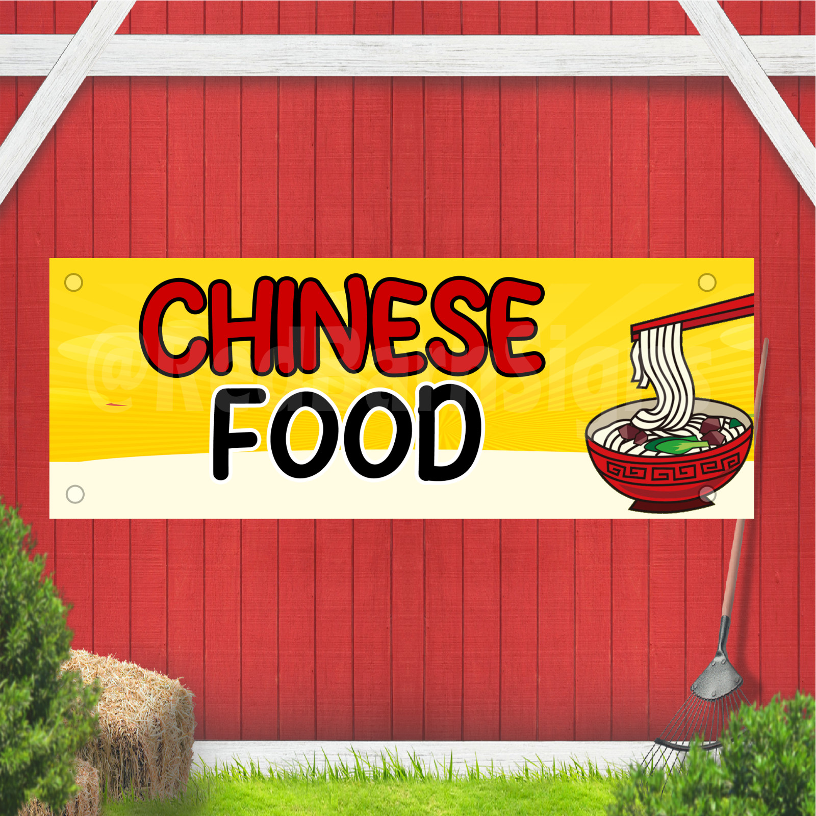Chinese Food Indoor Outdoor Vinyl Banner Design