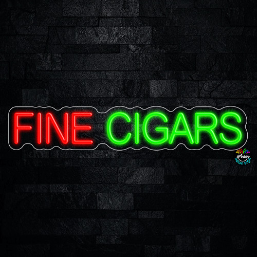 Fine Cigars LED Neon Sign 27″L x 5″H #32269