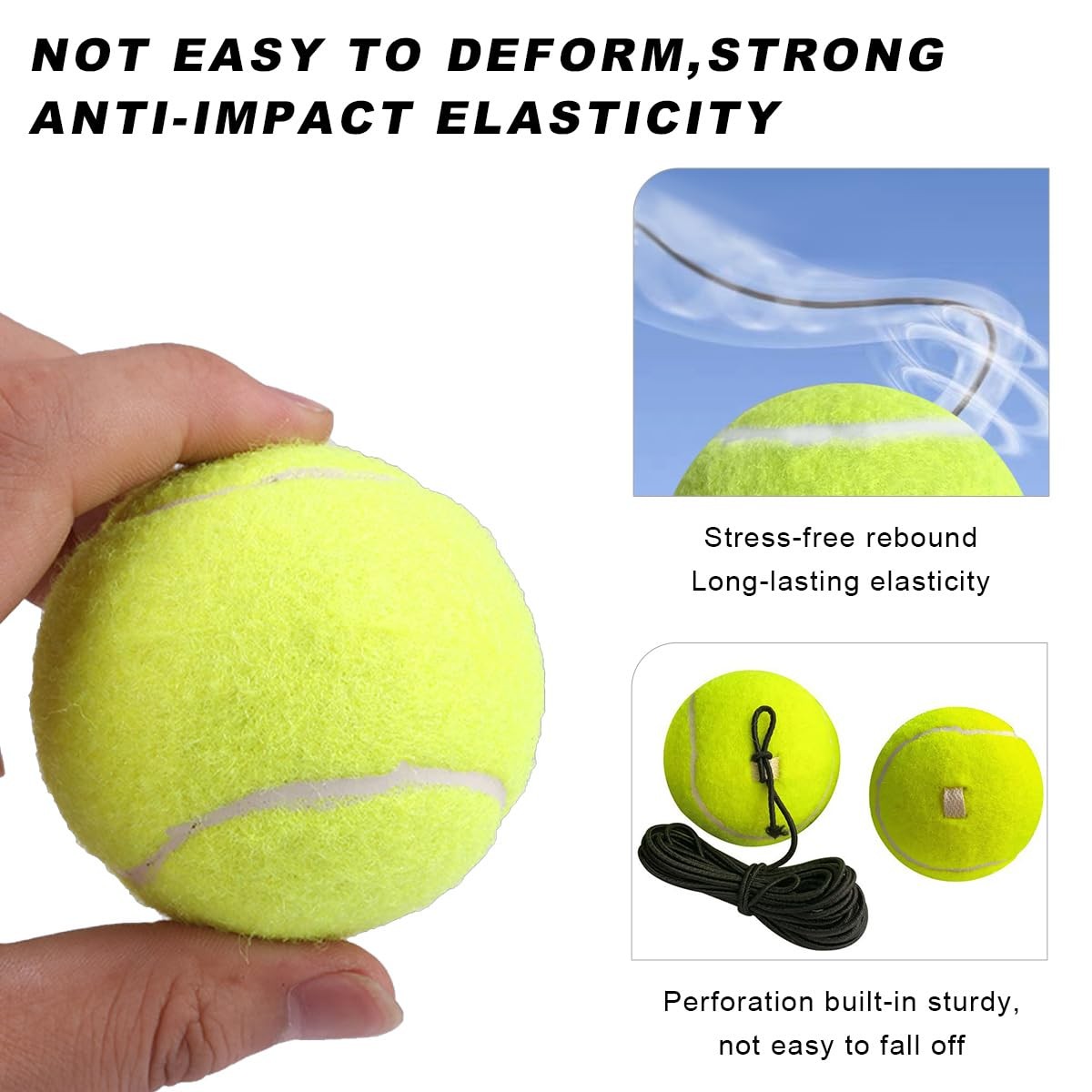 BWBWND 4 PCS Garage Parking Aid Ball, Retracting Tennis Ball 4PCS