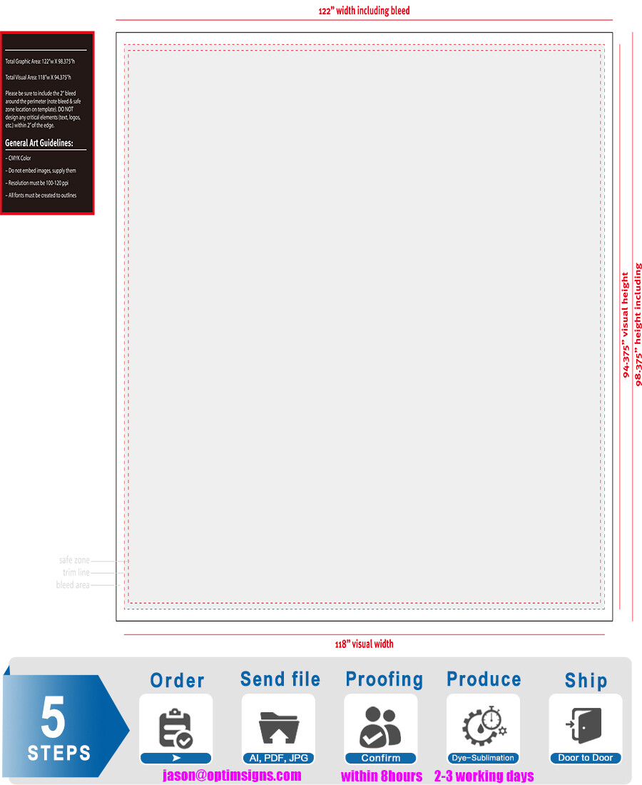 119″ x 95″ LED Frameless Fabric Light Box Custom Trade Show Advertising Display