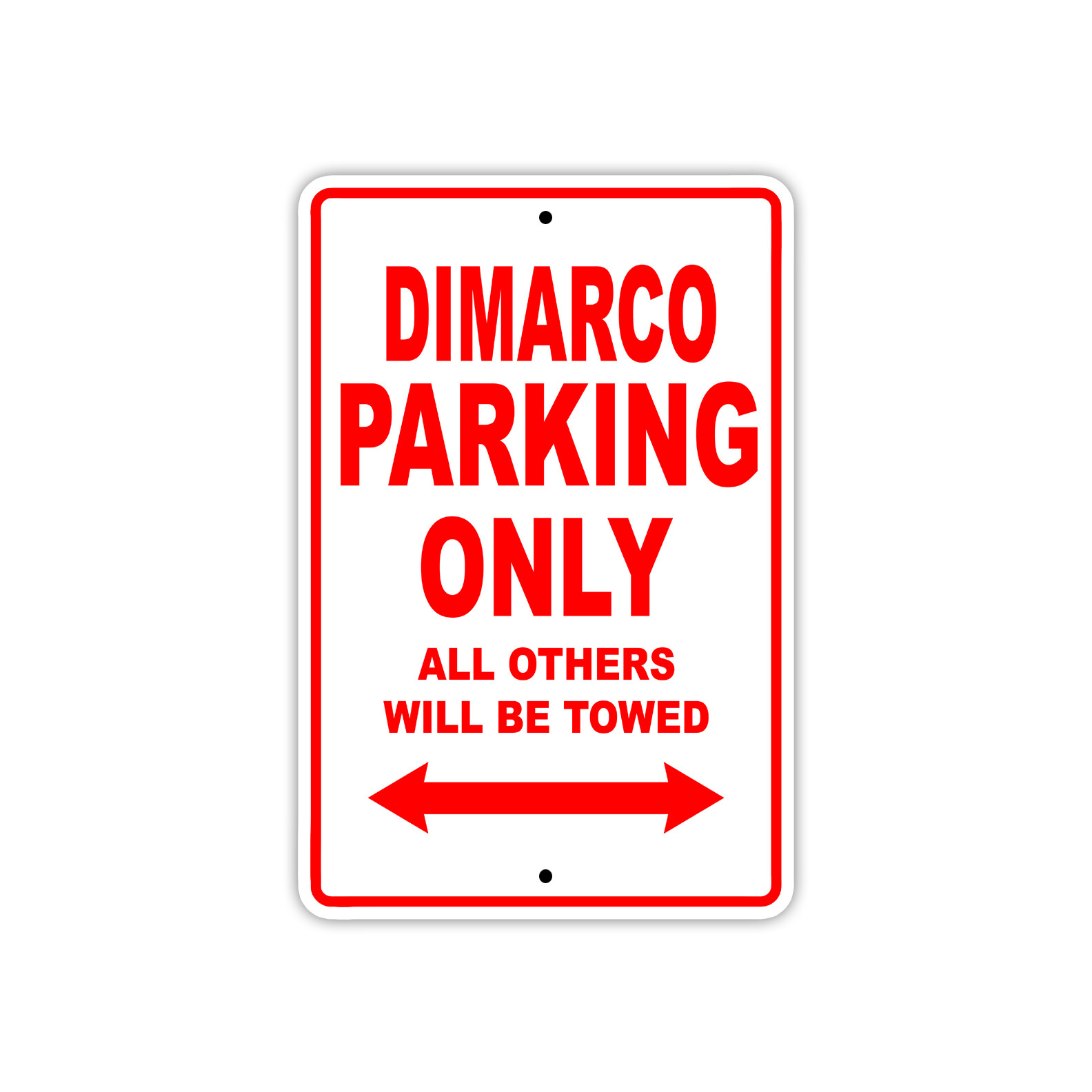 Dimarco Parking Only Boat Ship Wall Art Notice Decor Novelty Aluminum Metal Sign