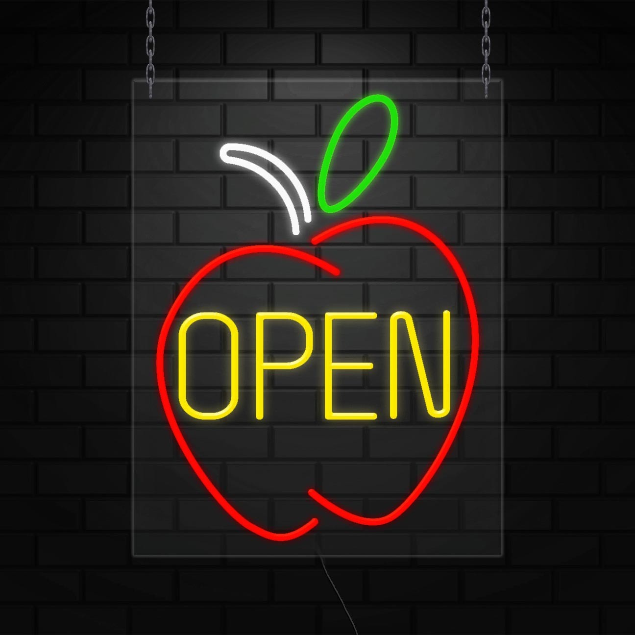 Open Sign for Business Displays | LED Flex Neon | 24″W x 31″H x 1″D