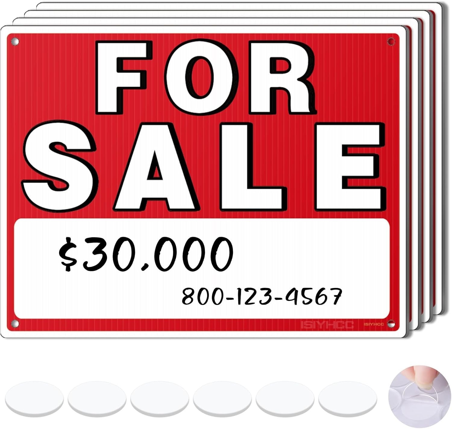 Instantly Attract Buyers! 4-Pack 14″x10″ Car For Sale Signs – Weather Resistant