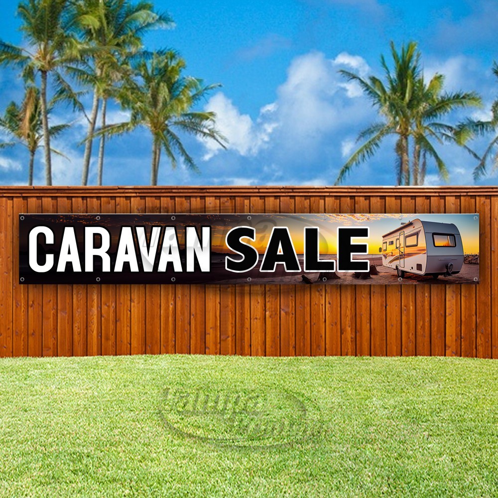 CARAVAN SALE Advertising Mobile Home Family Vinyl Banner Flag Sign USA XL01953