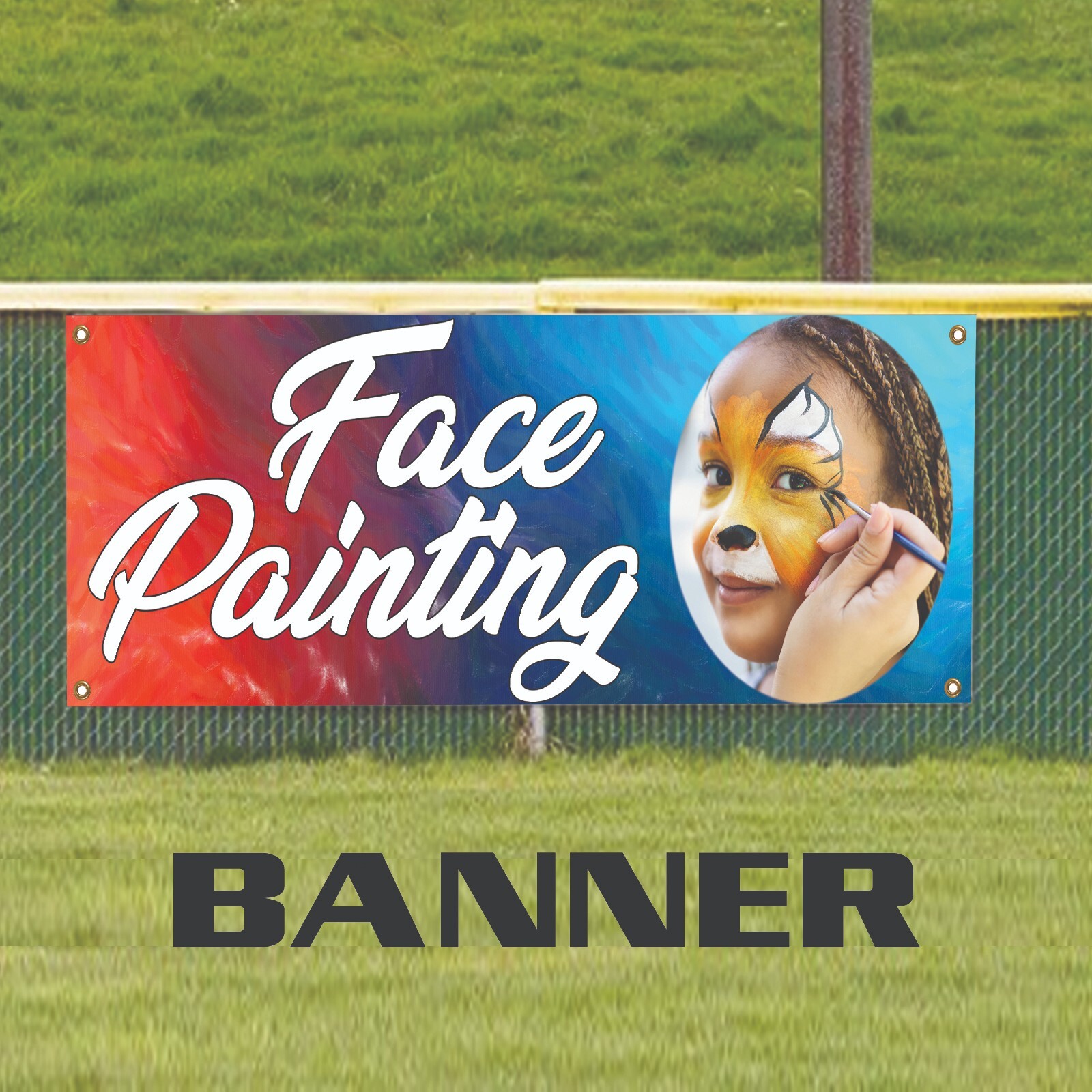 Face Painting Vinyl Banner Party Advertising Display Outdoor Printed Flag Banner