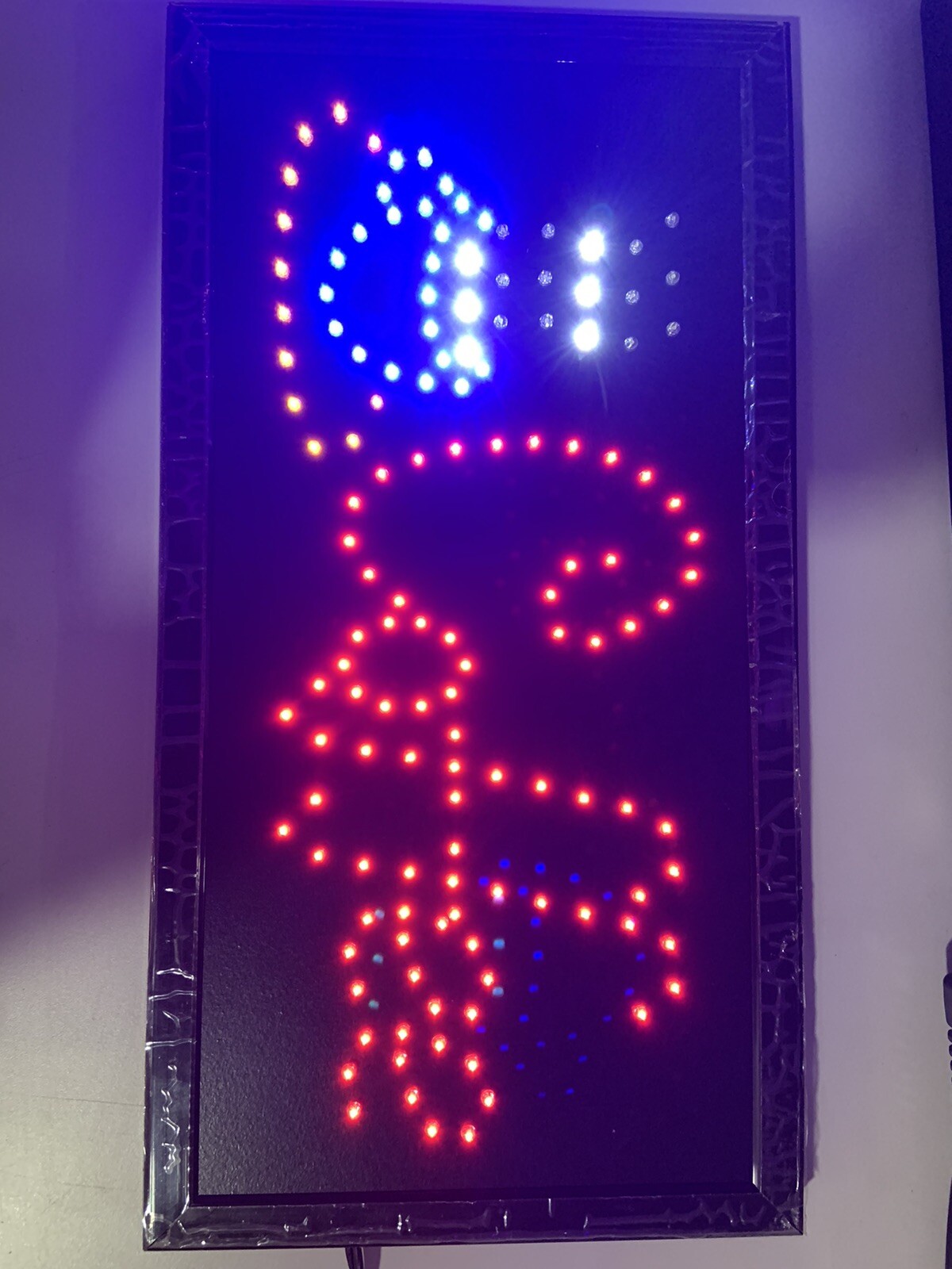 Animated Motion Running LED Business OPEN Sign + On/Off Switch Bright Light Neon