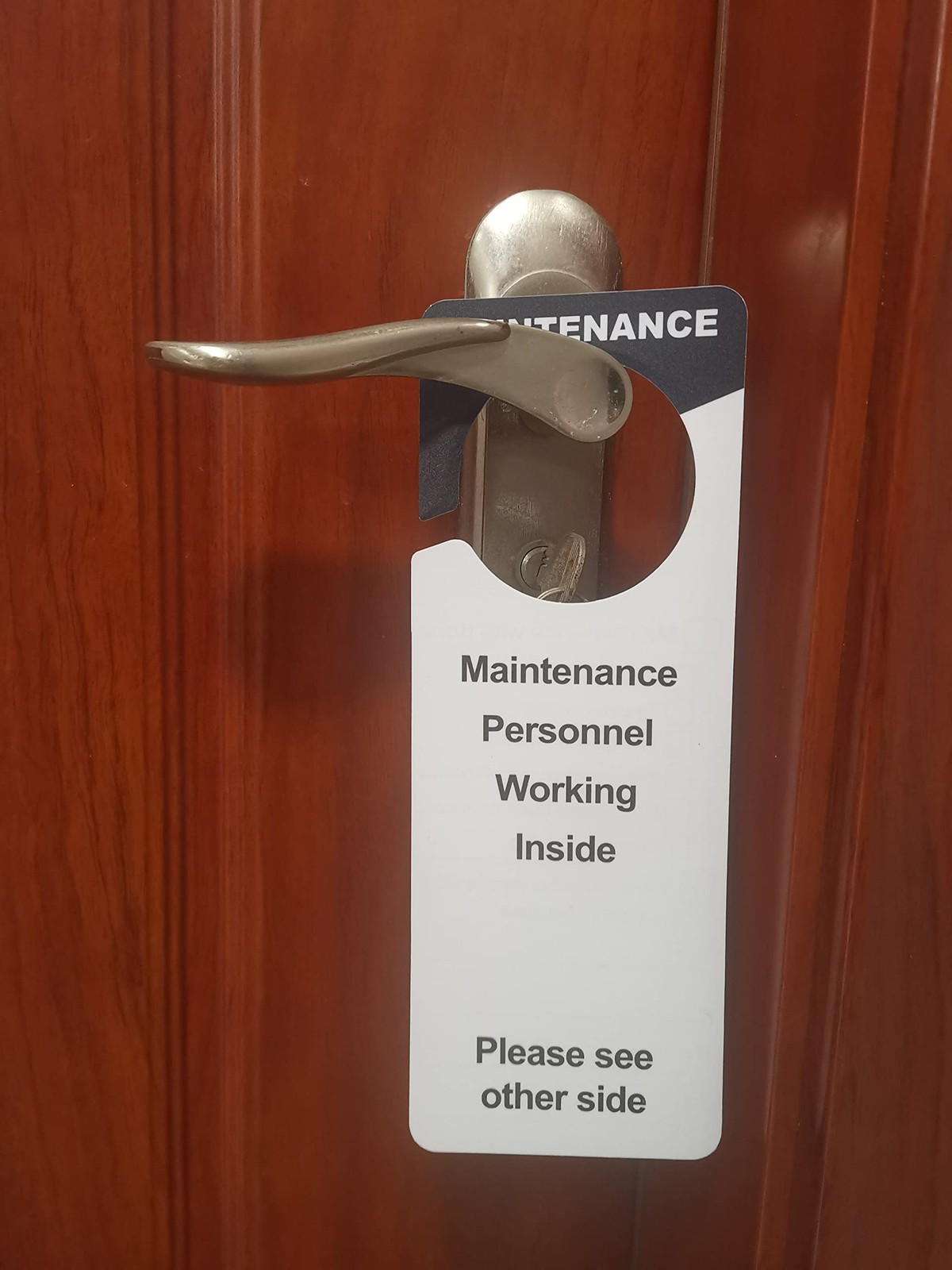 60 PCS Plastic Maintenance Door Hanger Tags 9.5×3.5 Inch Apartment Room Sign